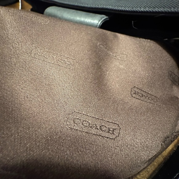 Coach Mercer Nylon & Leather Shoulder bag Blackl. Authentic - Picture 11 of 16